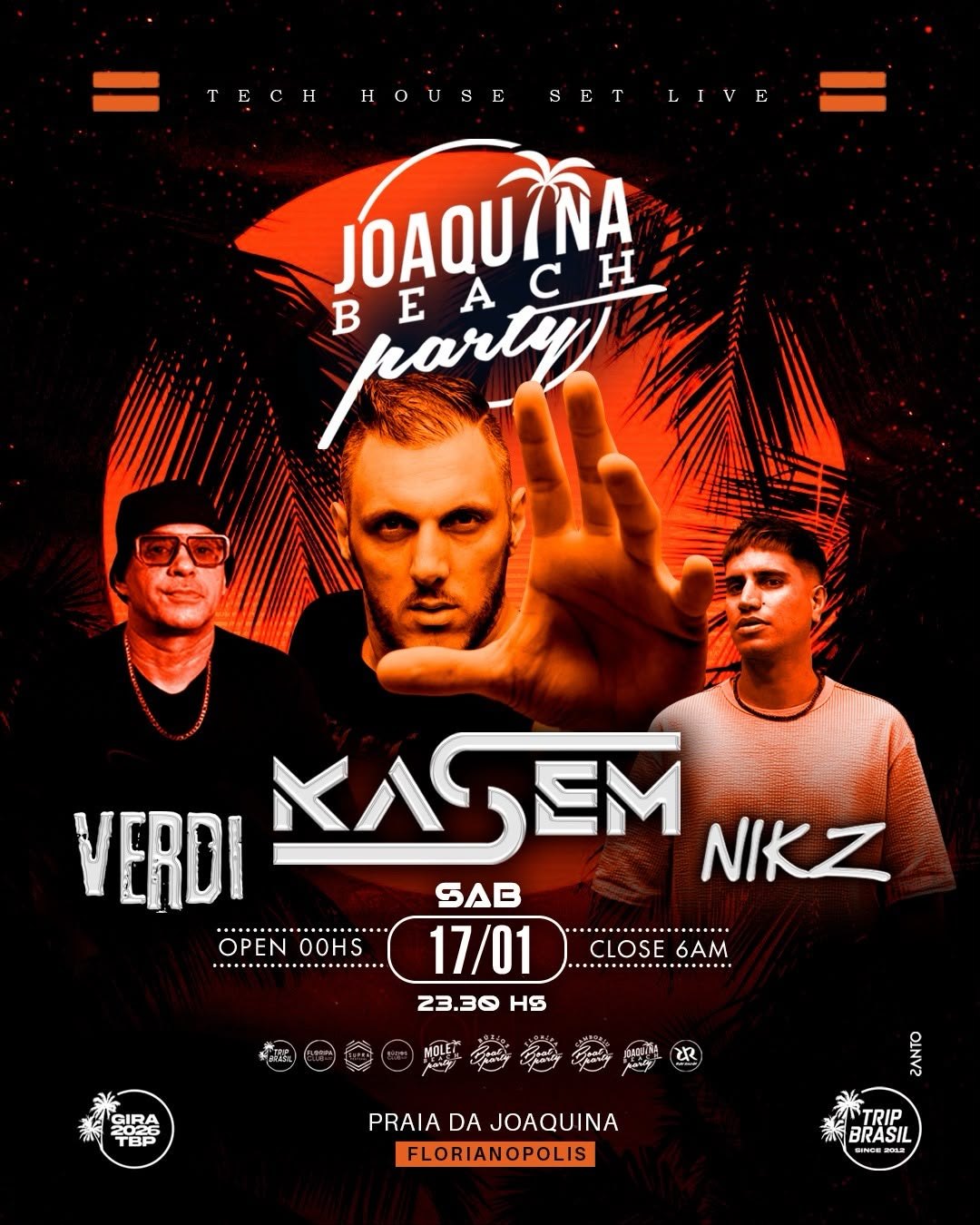 Joaquina Beach Party flyer